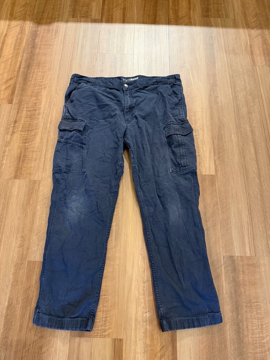 Carhartt Other - Carhartt Rugged Flex Relaxed Fit Canvas Cargo Work Pant 42x34 Blue Men's